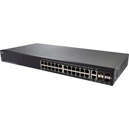SG350X-24-K9-EU Коммутатор 24-портовый Cisco SG350X-24 24-port Gigabit Stackable Switch