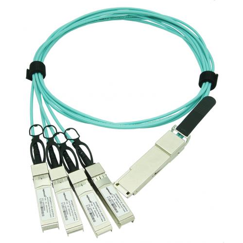 QSFP-4X10G-AOC1M= Кабель 40GBASE Active Optical QSFP to 4SFP breakout Cable, 1m
