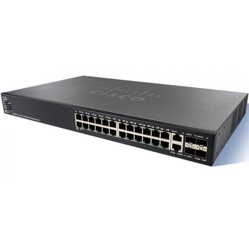 SF550X-24P-K9-EU Коммутатор Cisco SF550X-24P 24-port 10/100 PoE Stackable Switch