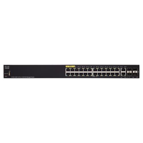 SF350-24MP-K9-EU Коммутатор Cisco SF350-24MP 24-port 10/100 Max PoE Managed Switch