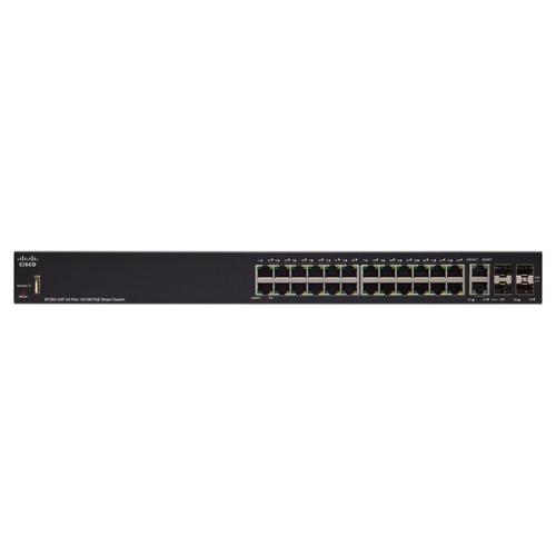 SF250-24P-K9-EU Коммутатор Cisco SF250-24P 24-Port 10/100 PoE Smart Switch