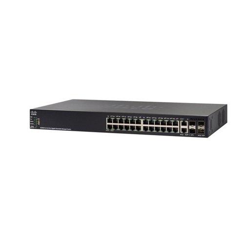 SF550X-24MP-K9-EU Коммутатор Cisco SF550X-24MP 24-port 10/100 PoE Stackable Switch
