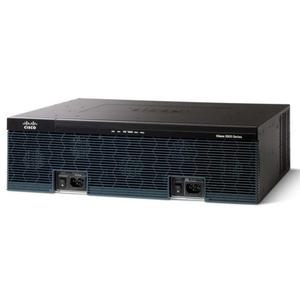 CISCO3925/K9 Маршрутизатор Cisco 3925 w/SPE100(3GE,4EHWIC,4DSP,2SM,256MBCF,1GBDRAM,IPB)